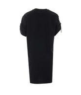 T-SHIRT DRESS WITH CHECK TRIM