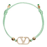 STRASS VLOGO SIGNATURE BRACELET