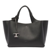 MINI LEATHER HANDBAG WITH T TIMELESS CHARM