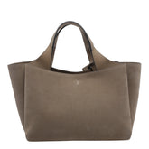 SUEDE MINI HANDBAG WITH T TIMELESS CHARM