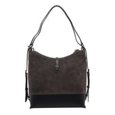 BORSA A SPALLA E ZAINO T TIMELESS IN SUEDE SMALL