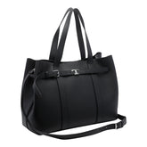 MEDIUM LEATHER HOBO BAG WITH T TIMELESS LOGO