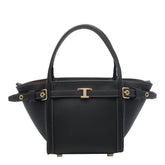 MINI T SIGNATURE LEATHER SHOPPING BAG