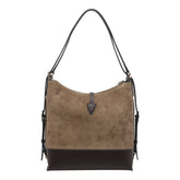 MEDIUM T-TIMELESS SUEDE BACKPACK AND SHOULDER BAG