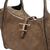 BORSA SHOPPING T TIMELESS IN SUEDE SMALL