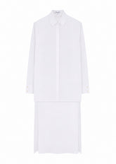 JERSEY CREPE LONG SLEEVES BODY WITH NET TULLE