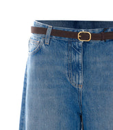 PALAZZO JEANS WITH BELT