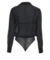 GEORGETTE FABRIC WITH JEWEL CHAIN BODYSUIT