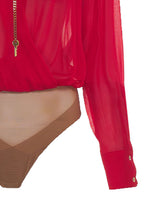 BODY IN GEORGETTE CON CATENA GIOIELLO