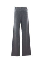 PANTALONE REGULAR FIT IN PUNTO MILANO CON LOGO