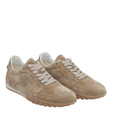 SNEAKER IN SUEDE CON LOGO