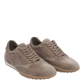 SNEAKER IN SUEDE CON LOGO