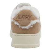 SUEDE MEDALIST SNEAKERS WITH SHEARLING DETAIL