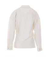 STRAIGHT COLLAR TWISTED SHIRT