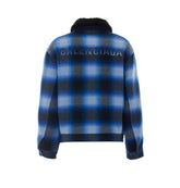 GIACCA BOMBER IN FLANELLA