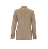 FLASH SILK AND CASHMERE DOUBLE-BREASTED BLAZER