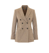 FLASH SILK AND CASHMERE DOUBLE-BREASTED BLAZER