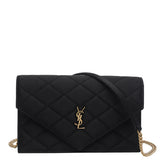 SATIN PARIS WALLET WITH CHAIN