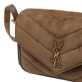 MATELASSE' SUEDE LOULOU TOY CROSSBODY BAG