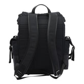 ZAINO IN TESSUTO E PELLE MEDIUM CON LOGO