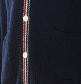 DONEGAL INTARSIA HECTOR PATCHWORK CARDIGAN