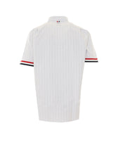LOGO STRIPED OXFORD SHORT SLEEVES SHIRT
