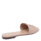 DG LOGO LEATHER SLIDES