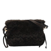 BORSA A SPALLA RICCY SMALL IN FAXU FUR