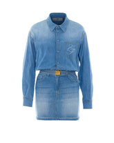 ABITO IN DENIM MINI CON CINTURA