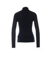 LOGO RIBBED HIGH NECK SWEATER