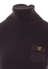 MAGLIA A COLLO ALTO CON LOGO