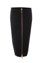 MIDI KNIT SKIRT WITH ZIP