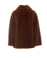 FAUX FUR PEACOAT