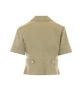 BLAZER CROP IN GABARDINE