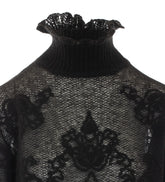 MAXI MAGLIA IN MISTO ALPACA JACQUARD