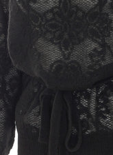 MAXI MAGLIA IN MISTO ALPACA JACQUARD