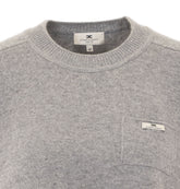 CROPPED LOGO SWEATER