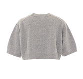 CROPPED LOGO SWEATER