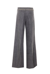 PANTALONE FLARE CON CINTURA