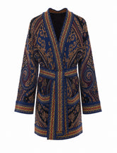 FLORAL PAISLEY PRINT CARDIGAN