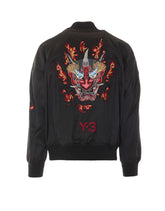 BOMBER Y-3 CON RICAMO GRAFICO IN SATIN