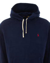 FELPA CON CAPPUCCIO E LOGO POLO