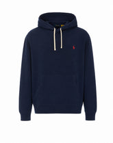 FELPA CON CAPPUCCIO E LOGO POLO