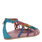 FRINGED FLAT SANDALS