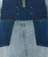GONNA LUNGA IN DENIM BICOLORE
