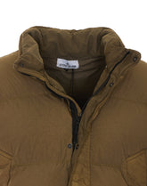 BOMBER IMBOTTITO GARMENT DYED CON LOGO