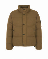 BOMBER IMBOTTITO GARMENT DYED CON LOGO