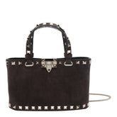 MINI SUEDE ROCKSTUD HANDBAG