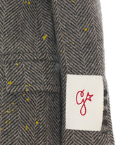 GOLDEN CHEVRON DOUBLE BREASTED COAT