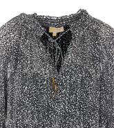 BLUSA CON STAMPA METALLIZZATA